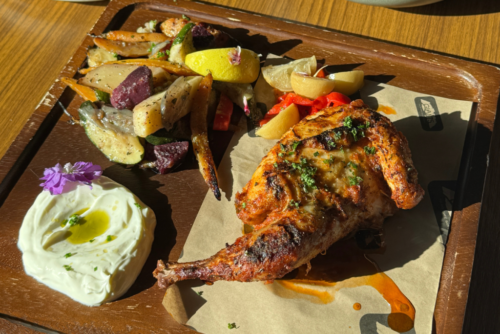 Half-Roasted Chicken is available from GIANTS Restaurant's Dinner Menu